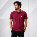 Premium maroon polo t-shirt for men by Manaf Clothing Bangladesh